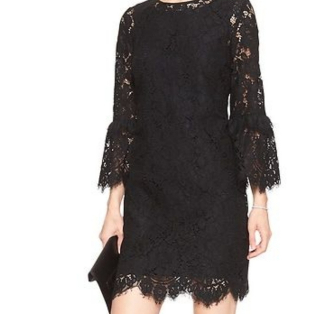Banana Republic Black Lace Cocktail Dress